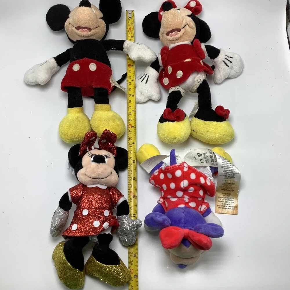 Disney‎ Plush Lot of 6 Mickey Mouse Minnie Mouse Dumbo